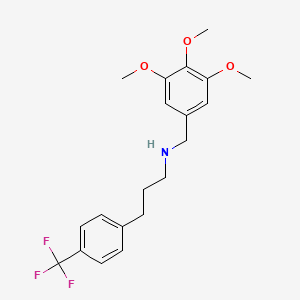 {3-[4-(Trifluoromethyl)phenyl]propyl}[(3,4,5-trimethoxyphenyl)methyl]amine