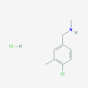 1-(4-Chloro-3-methylphenyl)-N-methylmethanamine;hydrochloride