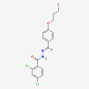 2,4-dichloro-N'-{(E)-[4-(3-fluoropropoxy)phenyl]methylidene}benzenecarbohydrazide