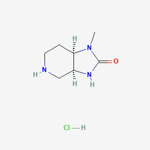 (3As,7aR)-1-methyl-3a,4,5,6,7,7a-hexahydro-3H-imidazo[4,5-c]pyridin-2-one;hydrochloride