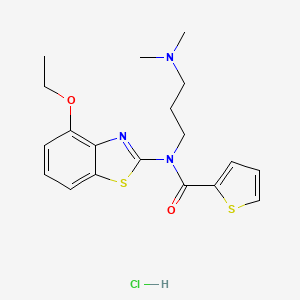 N-(3-(dimethylamino)propyl)-N-(4-ethoxybenzo[d]thiazol-2-yl)thiophene-2-carboxamide hydrochloride