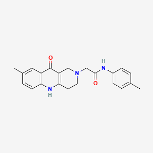 2-(8-methyl-10-oxo-3,4-dihydrobenzo[b][1,6]naphthyridin-2(1H,5H,10H)-yl)-N-(p-tolyl)acetamide