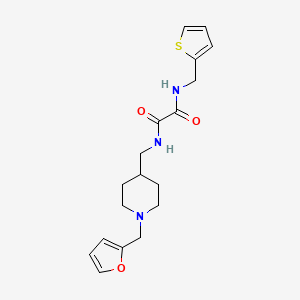 N1-((1-(furan-2-ylmethyl)piperidin-4-yl)methyl)-N2-(thiophen-2-ylmethyl)oxalamide