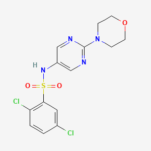 2,5-dichloro-N-(2-morpholinopyrimidin-5-yl)benzenesulfonamide