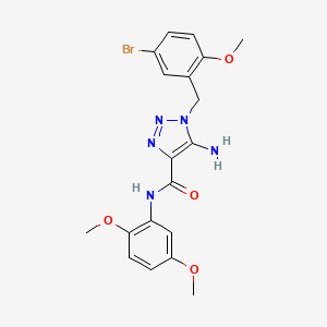 5-amino-1-(5-bromo-2-methoxybenzyl)-N-(2,5-dimethoxyphenyl)-1H-1,2,3-triazole-4-carboxamide