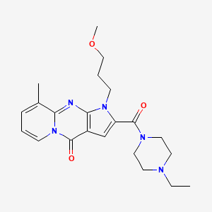 2-(4-ethylpiperazine-1-carbonyl)-1-(3-methoxypropyl)-9-methylpyrido[1,2-a]pyrrolo[2,3-d]pyrimidin-4(1H)-one