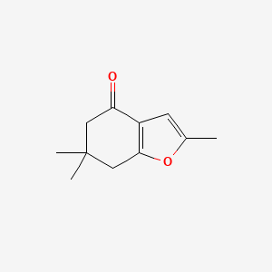 molecular formula C11H14O2 B2673237 2,6,6-Trimethyl-4,5,6,7-tetrahydro-1-benzofuran-4-one CAS No. 57822-05-6