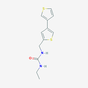 1-Ethyl-3-[(4-thiophen-3-ylthiophen-2-yl)methyl]urea