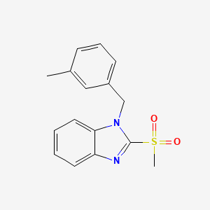 1-(3-methylbenzyl)-2-(methylsulfonyl)-1H-benzo[d]imidazole