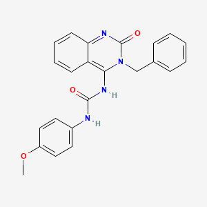 (E)-1-(3-benzyl-2-oxo-2,3-dihydroquinazolin-4(1H)-ylidene)-3-(4-methoxyphenyl)urea