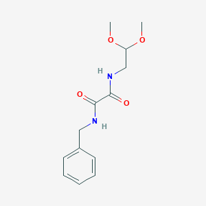 molecular formula C13H18N2O4 B2673249 N'-benzyl-N-(2,2-dimethoxyethyl)ethanediamide CAS No. 58108-43-3
