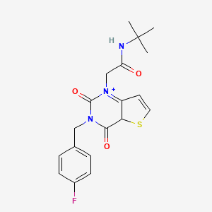 molecular formula C19H20FN3O3S B2673253 N-tert-butyl-2-{3-[(4-fluorophenyl)methyl]-2,4-dioxo-1H,2H,3H,4H-thieno[3,2-d]pyrimidin-1-yl}acetamide CAS No. 1252912-43-8