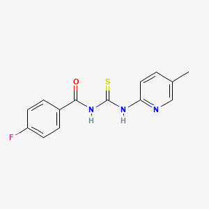 4-fluoro-N-((5-methylpyridin-2-yl)carbamothioyl)benzamide