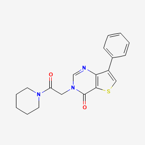 3-(2-oxo-2-piperidin-1-ylethyl)-7-phenylthieno[3,2-d]pyrimidin-4(3H)-one