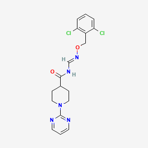 N-[(1E)-{[(2,6-dichlorophenyl)methoxy]imino}methyl]-1-(pyrimidin-2-yl)piperidine-4-carboxamide
