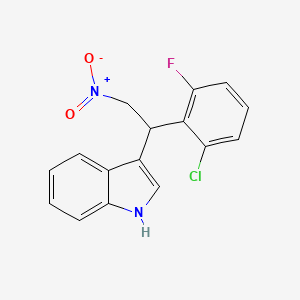 3-[1-(2-chloro-6-fluorophenyl)-2-nitroethyl]-1H-indole