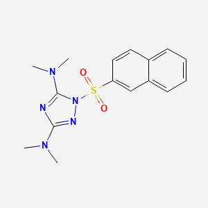 N~3~,N~3~,N~5~,N~5~-tetramethyl-1-(2-naphthylsulfonyl)-1H-1,2,4-triazole-3,5-diamine