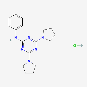 N-phenyl-4,6-di(pyrrolidin-1-yl)-1,3,5-triazin-2-amine hydrochloride