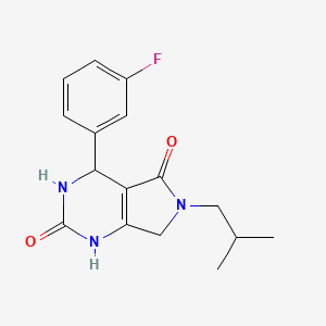 4-(3-fluorophenyl)-6-isobutyl-3,4,6,7-tetrahydro-1H-pyrrolo[3,4-d]pyrimidine-2,5-dione