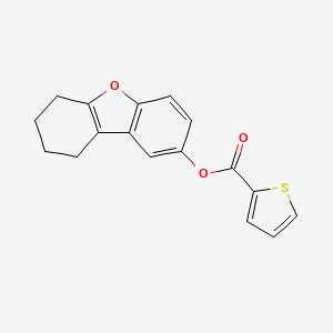 8-Oxatricyclo[7.4.0.0^{2,7}]trideca-1(9),2(7),3,5-tetraen-4-yl thiophene-2-carboxylate