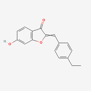 2-[(4-Ethylphenyl)methylidene]-6-hydroxy-2,3-dihydro-1-benzofuran-3-one