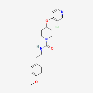 molecular formula C20H24ClN3O3 B2673374 4-((3-chloropyridin-4-yl)oxy)-N-(4-methoxyphenethyl)piperidine-1-carboxamide CAS No. 2034395-46-3