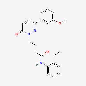 molecular formula C23H25N3O3 B2673381 N-(2-ethylphenyl)-4-(3-(3-methoxyphenyl)-6-oxopyridazin-1(6H)-yl)butanamide CAS No. 953185-96-1