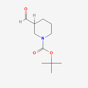 molecular formula C11H19NO3 B2673428 Tert-butyl 3-formylpiperidine-1-carboxylate CAS No. 118156-93-7; 118156-93-7  ; 138498-97-2