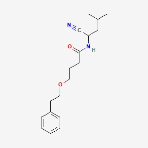 molecular formula C18H26N2O2 B2673439 N-(1-cyano-3-methylbutyl)-4-(2-phenylethoxy)butanamide CAS No. 1311633-75-6