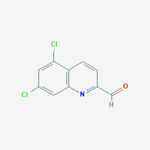 molecular formula C10H5Cl2NO B2673458 5,7-dichloroquinoline-2-carbaldehyde CAS No. 904886-45-9