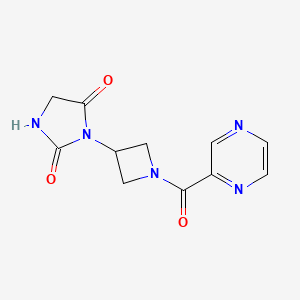 3-(1-(Pyrazine-2-carbonyl)azetidin-3-yl)imidazolidine-2,4-dione