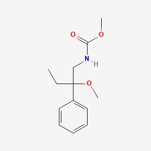 molecular formula C13H19NO3 B2673499 METHYL N-(2-METHOXY-2-PHENYLBUTYL)CARBAMATE CAS No. 1797894-04-2