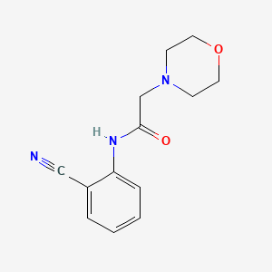molecular formula C13H15N3O2 B2673548 N-(2-cyanophenyl)-2-(morpholin-4-yl)acetamide CAS No. 189757-27-5
