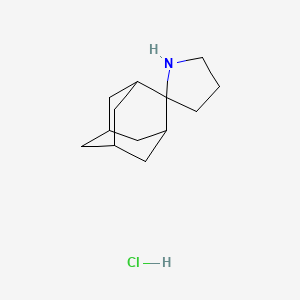 molecular formula C13H22ClN B2673668 spiro[adamantane-2,2'-pyrrolidine] hydrochloride CAS No. 158833-10-4