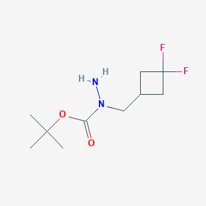 molecular formula C10H18F2N2O2 B2673776 N-[(3,3-difluorocyclobutyl)methyl](tert-butoxy)carbohydrazide CAS No. 2445785-80-6
