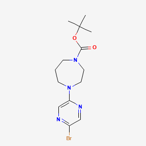 molecular formula C14H21BrN4O2 B2673787 tert-Butyl 4-(5-bromopyrazin-2-yl)-1,4-diazepane-1-carboxylate CAS No. 1871716-35-6