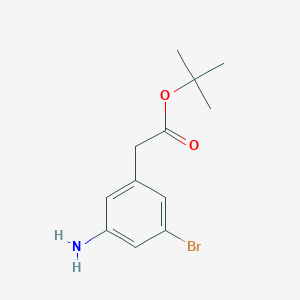 molecular formula C12H16BrNO2 B2673819 Tert-butyl 2-(3-amino-5-bromophenyl)acetate CAS No. 2248367-45-3