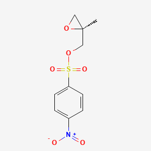 molecular formula C10H11NO6S B2673834 (S)-(2-Methyloxiran-2-yl)methyl 4-nitrobenzenesulfonate CAS No. 683276-63-3