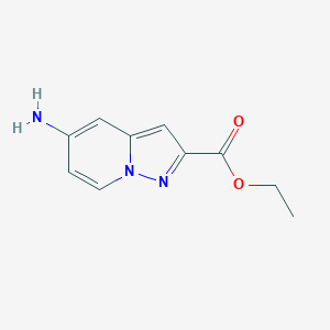 molecular formula C10H11N3O2 B2673872 Ethyl 5-aminopyrazolo[1,5-a]pyridine-2-carboxylate CAS No. 1692156-92-5