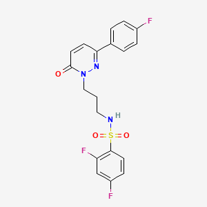 2,4-difluoro-N-(3-(3-(4-fluorophenyl)-6-oxopyridazin-1(6H)-yl)propyl)benzenesulfonamide