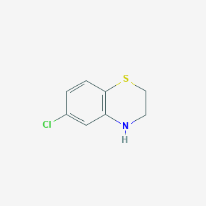 molecular formula C8H8ClNS B2673955 6-chloro-3,4-dihydro-2H-1,4-benzothiazine CAS No. 89979-18-0