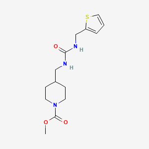 molecular formula C14H21N3O3S B2673969 Methyl 4-((3-(thiophen-2-ylmethyl)ureido)methyl)piperidine-1-carboxylate CAS No. 1235138-17-6