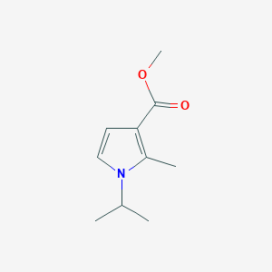 molecular formula C10H15NO2 B2673980 methyl 2-methyl-1-(propan-2-yl)-1H-pyrrole-3-carboxylate CAS No. 224180-63-6