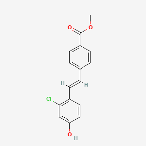 molecular formula C16H13ClO3 B2673986 Methyl 4-(2-chloro-4-hydroxystyryl)benzoate CAS No. 1268246-12-3