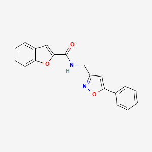 N-((5-phenylisoxazol-3-yl)methyl)benzofuran-2-carboxamide