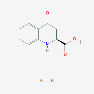 (2S)-4-Oxo-2,3-dihydro-1H-quinoline-2-carboxylic acid;hydrobromide