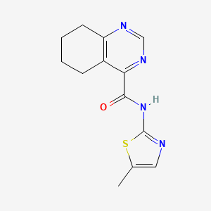 N-(5-Methyl-1,3-thiazol-2-yl)-5,6,7,8-tetrahydroquinazoline-4-carboxamide