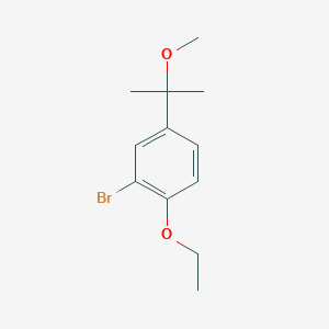 2-Bromo-1-ethoxy-4-(1-methoxy-1-methyl-ethyl)benzene