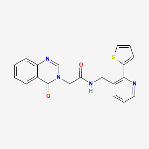 2-(4-oxoquinazolin-3(4H)-yl)-N-((2-(thiophen-2-yl)pyridin-3-yl)methyl)acetamide