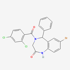 7-bromo-4-(2,4-dichlorobenzoyl)-5-phenyl-4,5-dihydro-1H-benzo[e][1,4]diazepin-2(3H)-one